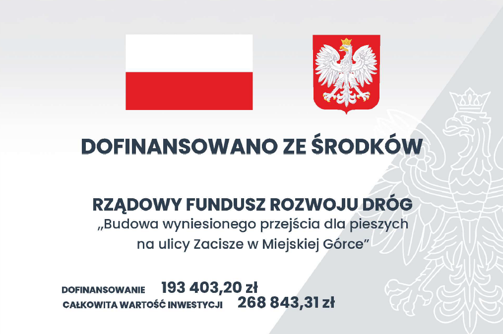 Plakat, na którego tle widnieje orzeł. Tonacja biało-czerwona