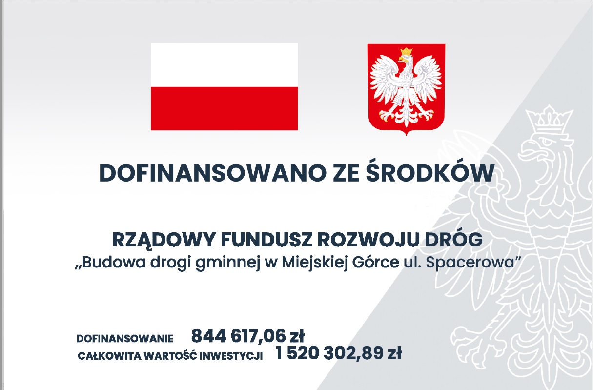 Tablica informacyjna na ul. Spokojnej