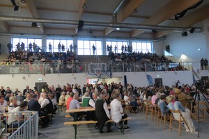 Publiczność zgromadzona na dożynkach (photo)