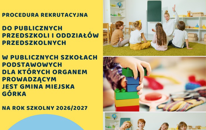 PROCEDURA REKRUTACYJNA DO PUBLICZNYCH PRZEDSZKOLI  I ODDZIAŁÓW PRZEDSZKOLNYCH  - zdjęcie