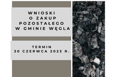 Wnioski o zakup pozostałego węgla