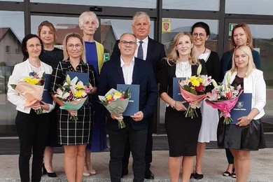 Nauczyciele z gminy Miejska Górka z awansami zawodowymi.