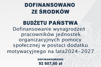 Program - Dofinansowanie wynagrodzeń pracowników jednostek organizacyjnych pomocy społecznej 